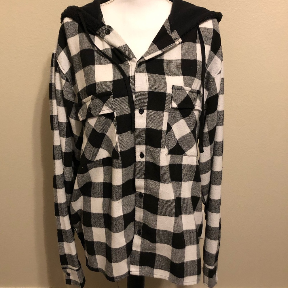 Brooklyn Standard Hooded Flannel Shirt XL